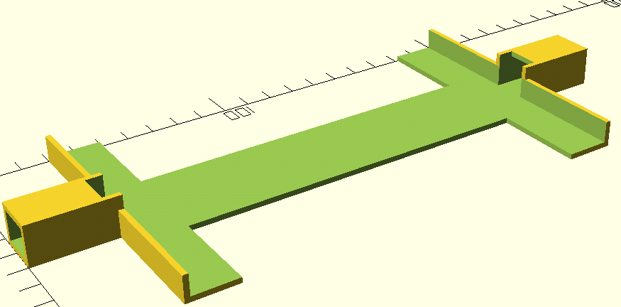 Breadboard holder with motor cutouts for wheels
